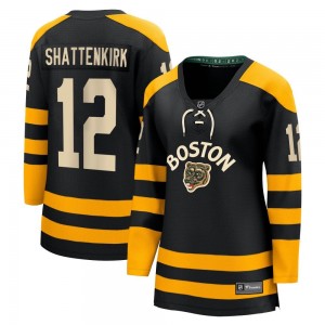 Women's Fanatics Branded Boston Bruins Kevin Shattenkirk Black 2023 Winter Classic Jersey - Breakaway