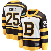 Men's Fanatics Branded Boston Bruins Brandon Carlo White 2019 Winter Classic Jersey - Breakaway