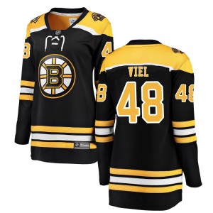 Women's Fanatics Branded Boston Bruins Jeffrey Viel Black Home Jersey - Breakaway