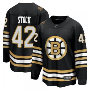 Men's Fanatics Branded Boston Bruins Pj Stock Black Breakaway 100th Anniversary Jersey - Premier