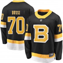 Youth Fanatics Branded Boston Bruins Brandon Bussi Black Breakaway Alternate Jersey - Premier
