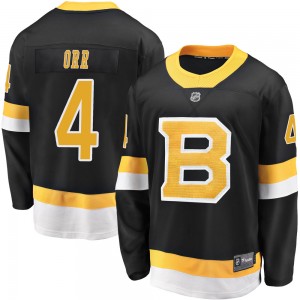 Youth Fanatics Branded Boston Bruins Bobby Orr Black Breakaway Alternate Jersey - Premier