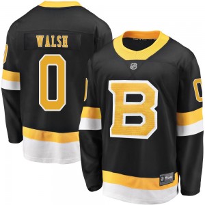 Youth Fanatics Branded Boston Bruins Reilly Walsh Black Breakaway Alternate Jersey - Premier