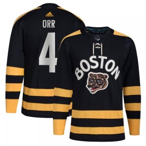 Men's Adidas Boston Bruins Bobby Orr Black 2023 Winter Classic Jersey - Authentic