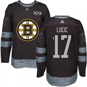 Youth Boston Bruins Milan Lucic Black 1917-2017 100th Anniversary Jersey - Authentic