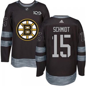 Youth Boston Bruins Milt Schmidt Black 1917-2017 100th Anniversary Jersey - Authentic