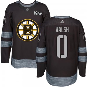 Youth Boston Bruins Reilly Walsh Black 1917-2017 100th Anniversary Jersey - Authentic