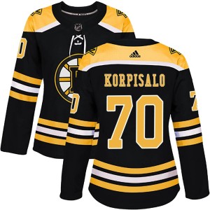 Women's Adidas Boston Bruins Joonas Korpisalo Black Home Jersey - Authentic
