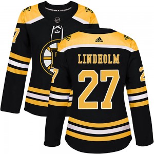 Women's Adidas Boston Bruins Hampus Lindholm Black Home Jersey - Authentic