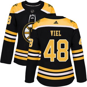 Women's Adidas Boston Bruins Jeffrey Viel Black Home Jersey - Authentic
