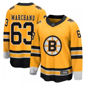 Men's Boston Bruins Brad Marchand #63 Breakaway Yellow Jersey S-3XL