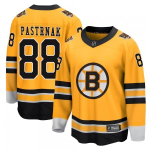 Men's Fanatics Branded Boston Bruins David Pastrnak Gold 2020/21 Special Edition Jersey - Breakaway